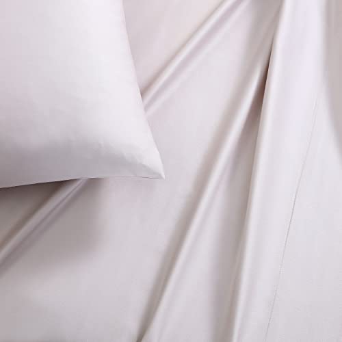 Vera Wang - Queen Size Sheet Set, Soft & Smooth Sateen Cotton Blend Bedding, Deep Pocket, 800 Thread Count, Bed Sheets with Fitted Sheet & Matching Pillowcases (Rose Quartz) Vera Wang