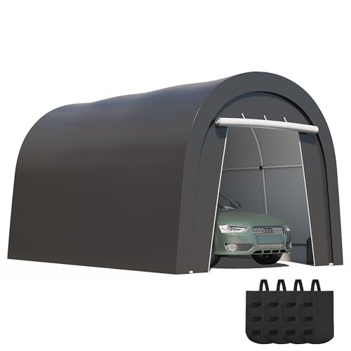 Wisteria Lane Heavy Duty Carport with 4 Cloth Bags, All-Weather Portable Garage with 2 Roll-up Doors, Car Canopy Storage Shelter Shed for Cars, Truck, or Garden Tools, 10' x 15' Wisteria Lane