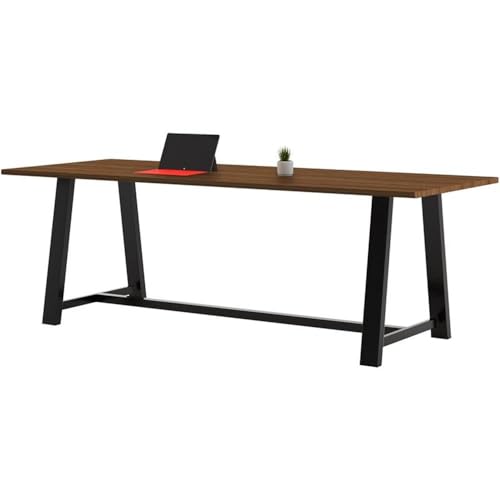 Pemberly Row 3.5 x 9 FT Conference Table in Walnut - Standard Height Pemberly Row
