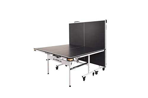 JOOLA Rally TL Professional MDF Indoor Ping Pong Table w/ Quick Clamp Table Tennis Net & Post Set - 10 Minute Easy Assembly - Corner Ball Holders - Tournament Quality - Includes Playback Mode JOOLA