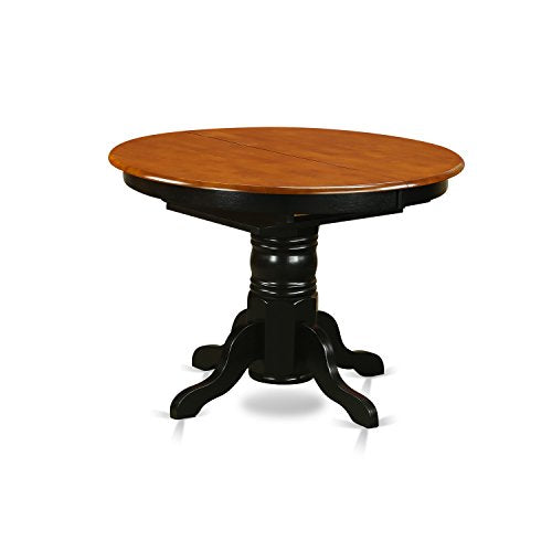 East West Furniture KENI7-BCH-LC 7 Piece Dining Room Furniture Set Consist of an Oval Kitchen Table with Butterfly Leaf and 6 Faux Leather Upholstered Chairs, 42x60 Inch, Black & Cherry East West Furniture