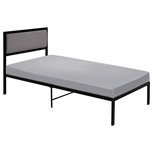 Cot Sheets 31" x 75", 2 Pack Cot Size Sheet Fitted with Narrow Twin/Camp Bunk/Rvs Bunk/Guest Beds/Army Cots/Trifold Mattress, Super Soft Breathable Microfiber Bed Cover, Bottom Sheet, Gray Coldwind