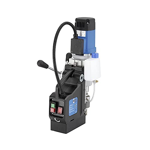 C.S. Unitec MABasic 450 Portable Magnetic Drill Press | 1150W 2-Speed Benchtop Power Drill Machine w/up to 1-3/4" Diameter & 6-1/3" Depth of Cut | Oil Bottle Included CS Unitec