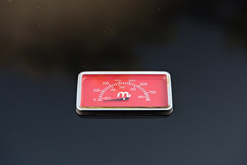 Megamaster 720-0982 5 Burner Propane Barbecue Gas Grill, Side Shelves with Hooks, for Outdoor Cooking, Patio, Garden Barbecue Grill, 50000 BTUs, Open Chart, Black Megamaster