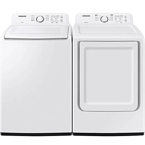 SAMSUNG WA40A3005WPR White Top Load HE Washer/Dryer Pair SAMSUNG