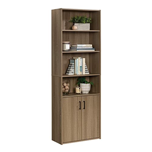 Sauder Beginnings Bookcase With Doors/ Book shelf, Summer Oak finish Sauder