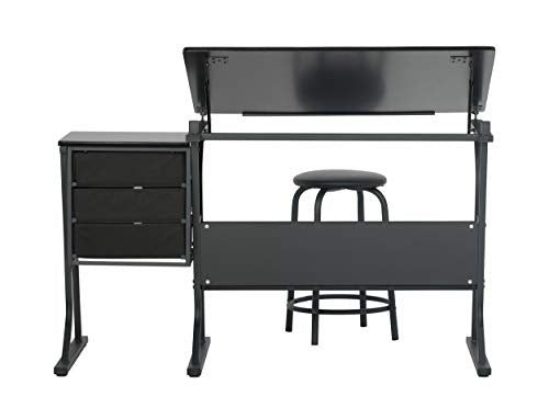 SD STUDIO DESIGNS Eclipse Craft Center in Black / Black 13365 SD STUDIO DESIGNS