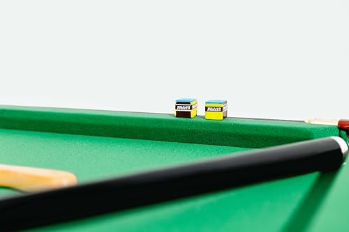 RACK Crux 55 in Folding Billiard/Pool Table (Green)-Portable and Space-Saving Entertainment! RACK