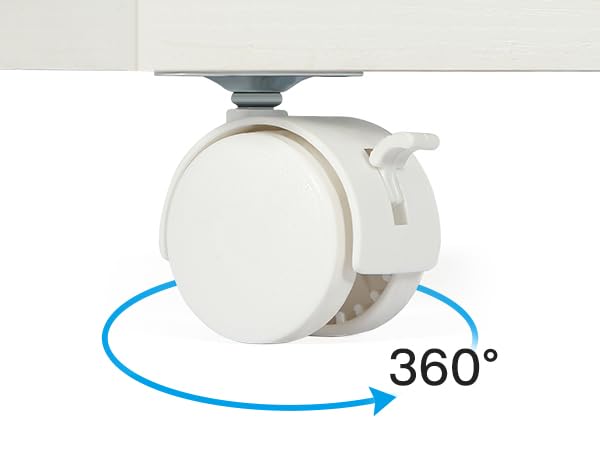 Tribesigns 2-Drawer Wood File Cabinet, Mobile Lateral Filing Cabinet for Hanging Letter Size Files, Printer Stand with Open Storage Shelves for Home Office (Grey & White) Tribesigns