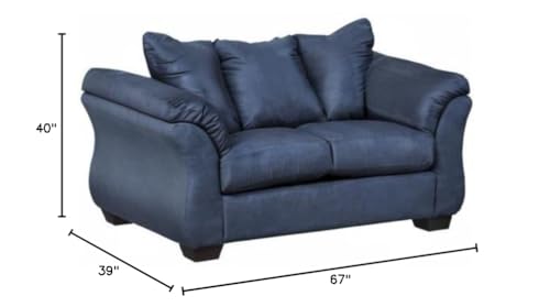 Signature Design by Ashley Darcy Casual Plush Loveseat, Dark Blue Signature Design by Ashley