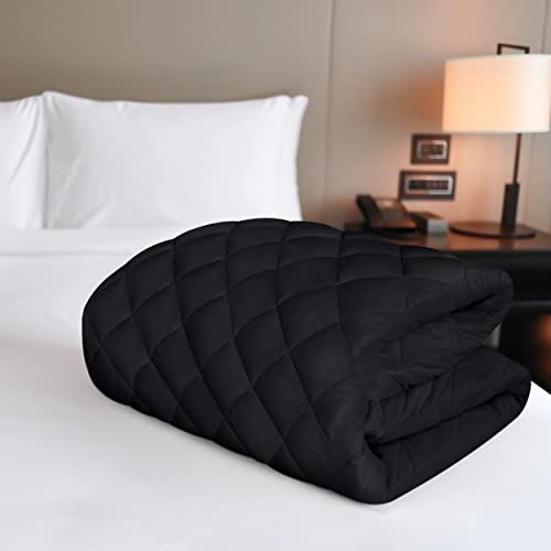 Utopia Bedding Quilted Fitted Mattress Pad, King Size, Elastic Fitted Mattress Topper Protector and Cover with Deep Pocket Stretches up to 16 Inches, Machine Washable (Black) Utopia Bedding