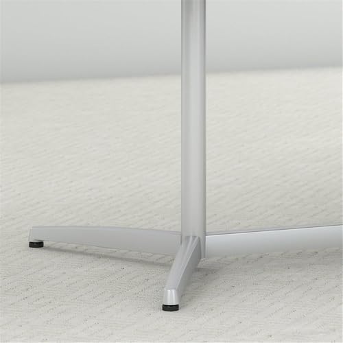 Pemberly Row 96W x 42D Boat Shaped Conference Table with Metal Base - Storm Gray Pemberly Row