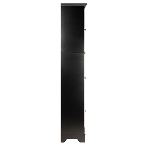 Winsome Wood Alps Tall Cabinet with Glass Door and Drawer Winsome