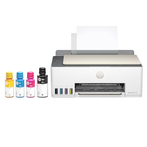 HP Smart Tank 5103 Wireless All-in-One Ink Tank Printer with 2 Years of Ink and 100sheets of Photo Paper Included, Print, scan, Copy, Best-for-Home, Refillable Ink Tank(5D1B2A) HP