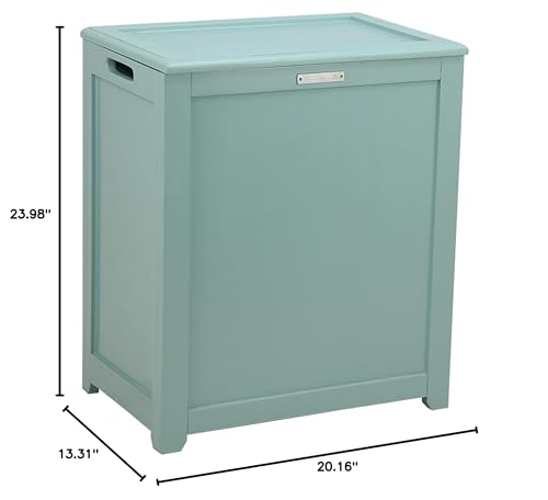 Oceanstar RH5513C Storage Hamper, Laundry Hamper, Turquoise Oceanstar
