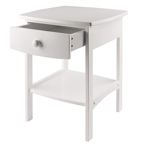 Winsome Wood Claire Accent Table, White Winsome