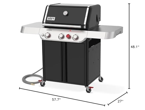 Weber Genesis E-325 Natural Gas Grill, Black Weber