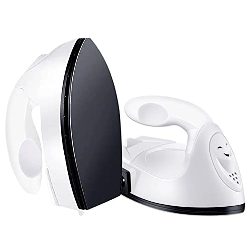 Mini Heat Press Small Iron Portable Heat Press Machine Mini Craft Iron with Charging Base Accessories for DIY T-Shirts, Shoes, Bag and Hats Heat Transfer Vinyl Projects (White) ACHENYUANYUAN