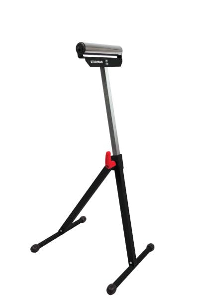 PROTOCOL Equipment Single Roller Stand Workstation Support, Durable Steel Construction, Adjustable Height, Foldable for Portability, 132 lb. Capacity Steelman