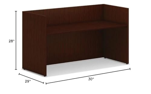 HON Mod Reception Desk Shell | 72" W | Traditional Mahogany Finish HON