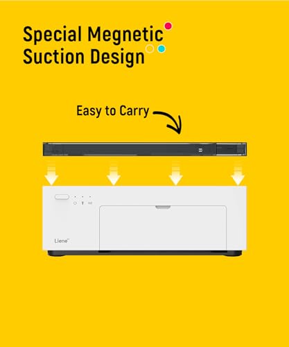 Liene 4x6'' Photo Printer, Phone Printer 100 Sheets & 3 Cartridges, Full-Color Photo, Portable Instant Photo Printer for iPhone Android, Thermal Dye Sublimation, Wi-Fi Picture Printer 100 Papers Liene