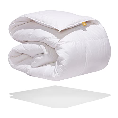 Canadian Down & Feather Co. - Regular Weight 650 Loft White Goose Down Duvet XL King Size - 360 TC Shell 100% Cotton - Filled in Canada Canadian Down & Feather Company