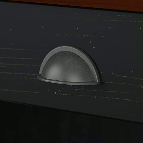 Bush Furniture Fairview 2 Drawer Lateral File Cabinet in Antique Black/Hansen Cherry, Home Office Storage for Letter, Legal, and A4-size Documents Bush Business Furniture