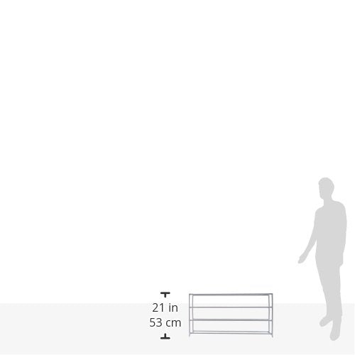 Whitmor 4 Tier 20 Pair Floor Shoe Rack - White Whitmor