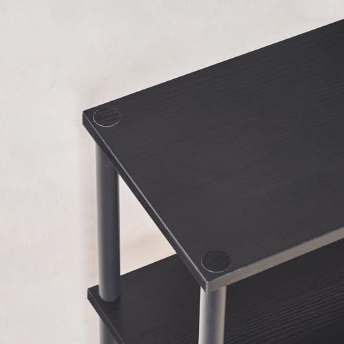 HOOBRO Narrow Console Table for Small Space, 15.7" Entryway Table with Storage, 2 Tier Sofa Table with 2 Shelves, Skinny Console Table for Entryway, Hallway, Living Room, Foyer, Black BB40XG01 HOOBRO
