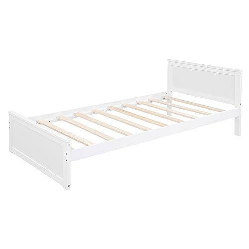 Full Over Twin Bunk Beds with Desk and Drawers , Wooden Full Size Loft Bed with Removable Twin Bed , Wardrobe and Shelves , Storage Bunk Bed with Ladder & Guardrails for Kids Girls Boys , White Harper & Bright Designs