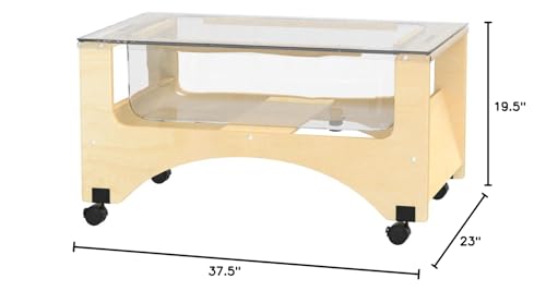 Jonti-Craft Toddler See-Thru Sensory Table Brown Jonti-Craft