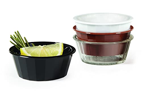 G.E.T. ER-020-W White 2 oz. Fluted Ramekin, Break Resistant, White (Pack of 12) GET