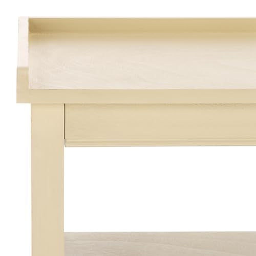 SAFAVIEH Home Collection Araminta Sand 2 Lower Drawer Console Table for Entryway, Living Room, Foyer SAFAVIEH