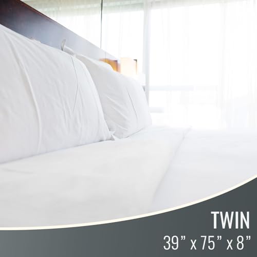 DMI Waterproof Mattress Protector and Mattress Cover, Soft, Encased Zippered Fit, Twin, Packaging may vary DMI
