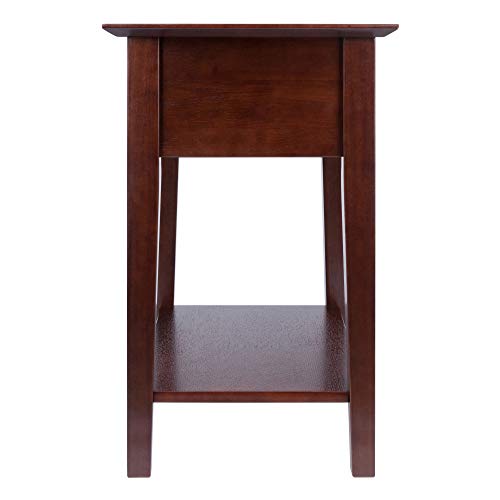 Winsome Wood Shaker Accent Table, Antique Walnut Winsome