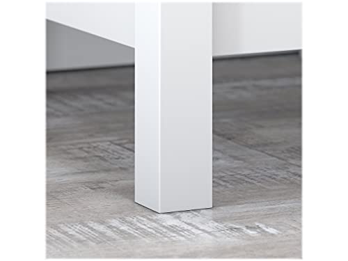 Bush Furniture Mayfield 2 Drawer Lateral File Cabinet in Pure White and Shiplap Gray Bush Business Furniture