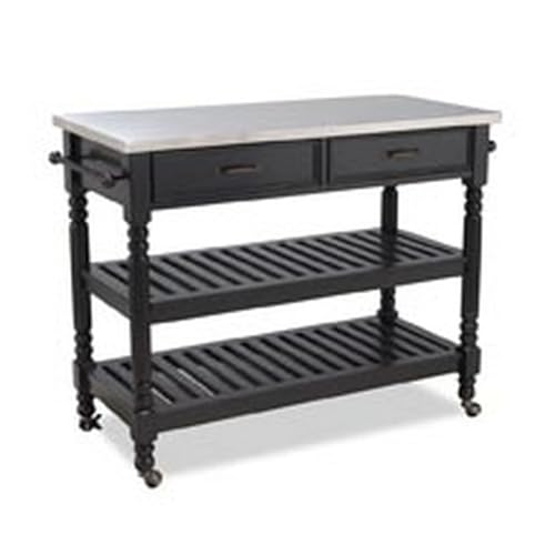 Homestyles Savanna Kitchen Cart, FURNITURE, Black homestyles