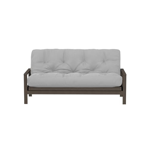 Royal Sleep Products by The Futon Factory 8 inch Memory Foam Futon Mattress - Cover - Size - CertiPUR Certified Foams - Made in The USA (Frame Not Included) (Grey, Full) Royal Sleep Products
