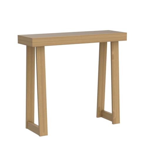 Plank+Beam Solid Wood Console Table, 36 Inch, Sofa Table, Narrow Entryway Table for Hallway, Behind The Couch, Living Room, Foyer, Easy Assembly, Pecan Plank+Beam