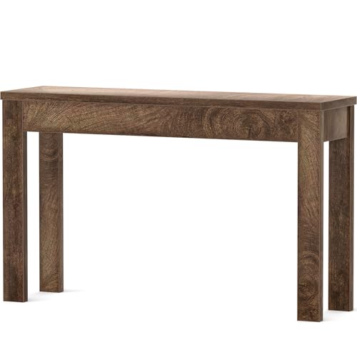 Armocity Console Table, 47" Farmhouse Wood Entryway Table, Sofa Tables Narrow Long Behind Couch, Entry Table for Entrance, Hallway, Living Room, Cracked Oak Armocity