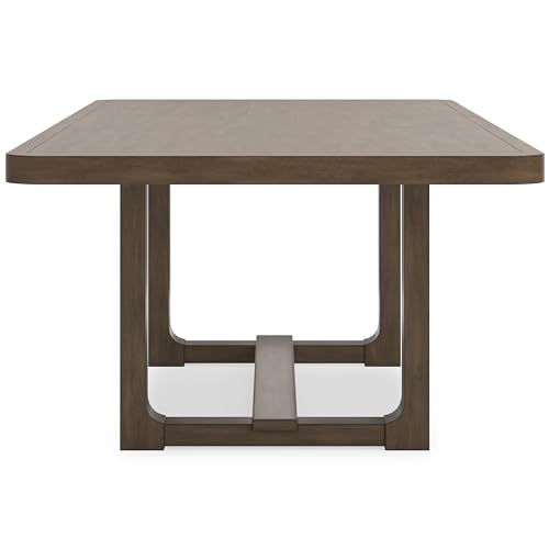 Signature Design by Ashley Cabalynn Farmhouse Dining Extension Table with 1 Removable Center Leaf, Light Brown Signature Design by Ashley