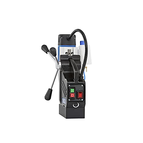 CS Unitec | MABasic 200 Portable Magnetic Drill Press | 900W 2-Speed Benchtop Power Drill Machine w/up to 1-3/8" Diameter & 6-1/3" Depth of Cut | Oil Bottle Included CS Unitec