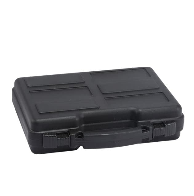 REBUST Lockable Hard Gun Case ; TSA Approved Lock Firearm Travel Case ; Revolver, Pistol, Handgun Hard Case with Foam Interior ; Shockproof Gun Storage & Carrying Case, Black 12.5 x 10.3 x 3.15 Inch REBUST