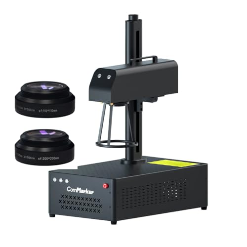 ComMarker B4 30W Fiber Laser Engraver,LightBurn Compatible Laser Engraving Machine with 2Lens,Fiber Laser Marking Machine for Jewelry,Sliver,Gold,Tumblers ComMarker