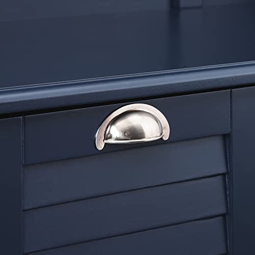 Crosley Furniture Ellison Hall Tree with Storage Bench and Coat Rack Hooks for Hanging, Navy Crosley Furniture