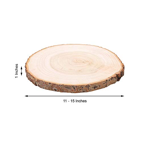 BalsaCircle 11-15-Inch Wide Natural Round Poplar Wooden Slices Party Tabletop Centerpieces - Wedding Party Crafts Home Decorations BalsaCircle BalsaCircle Centerpieces