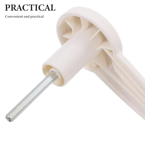 BUGUUYO Plastic Crank Handle - 6x50mm Hex Shaft Manual Crank Handle for for Height Adjustment Table Sit Stand Desk Router Lift Tables Industrial Machine or Other Equipment BUGUUYO