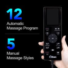 Osaki Titan Summit Flex | Gray | SL-Track Zero Gravity Full Body Massage Chair | Body Scanning | Lumbar and Calf Heating | Bluetooth Speaker | Space Saving | Full Body Airbag Compression Osaki