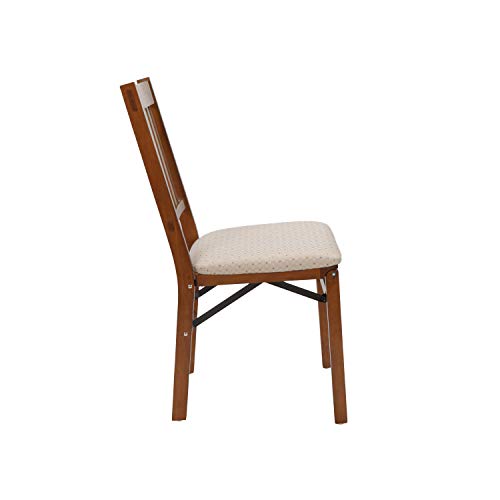 MECO STAKMORE Arts and Craft Folding Chair Fruitwood Finish, (Set of 2) , 22.5 in x 17 in x 35.5 in MECO