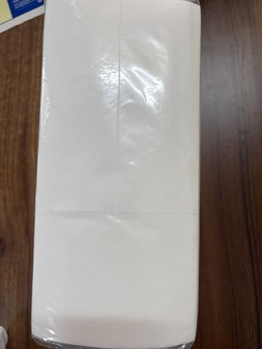 JEBBLAS Disposable Cloth Like Napkins, Built-in Flatware Pocket, Wedding Party Linen Feel White Napkin, Prefolded for Silverware,50 Count JEBBLAS